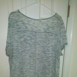 Casual White and Blue Shirt